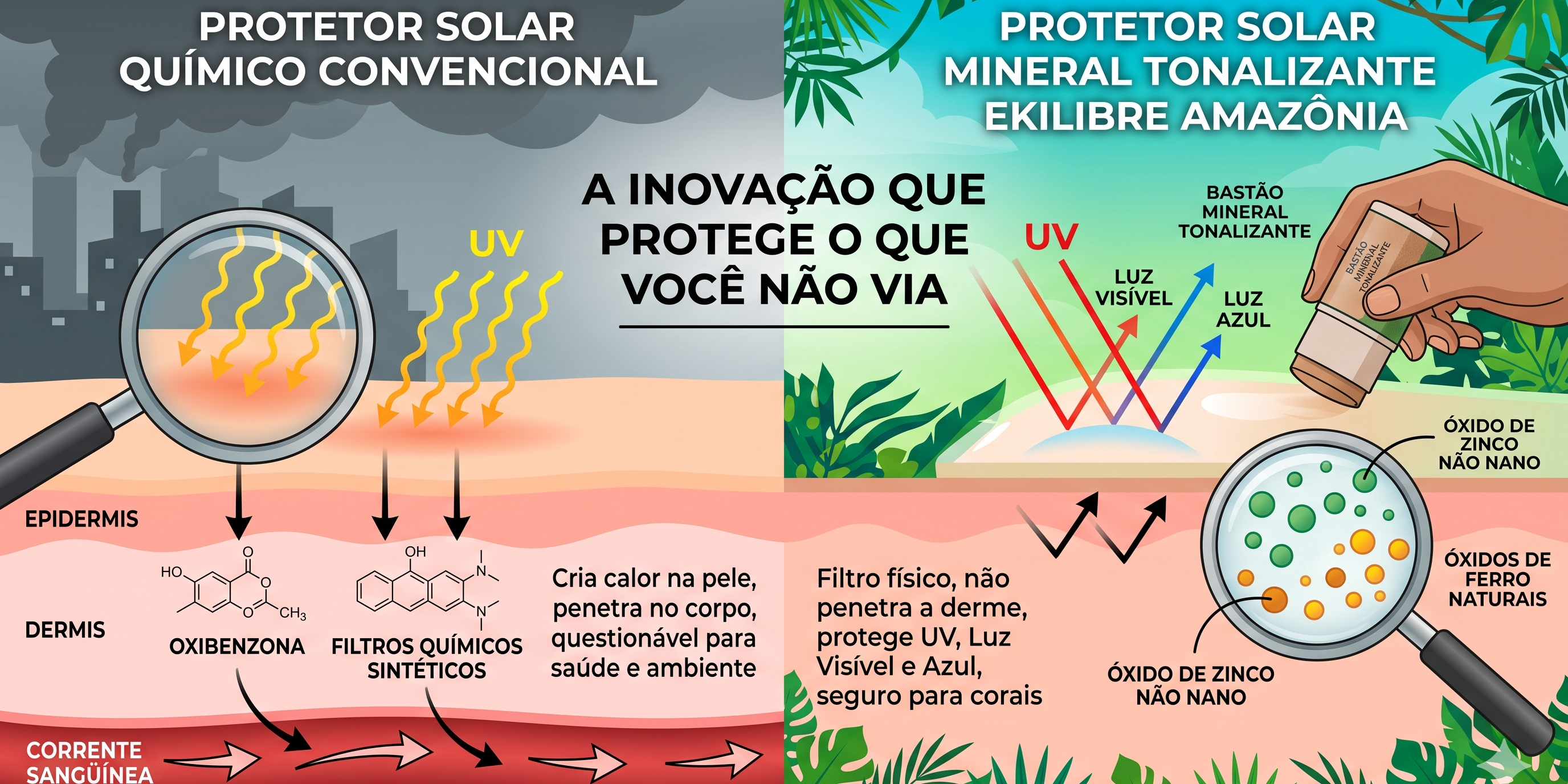 Protetor Solar Tonalizante em Bastão: A inovação mineral que protege o que você não via