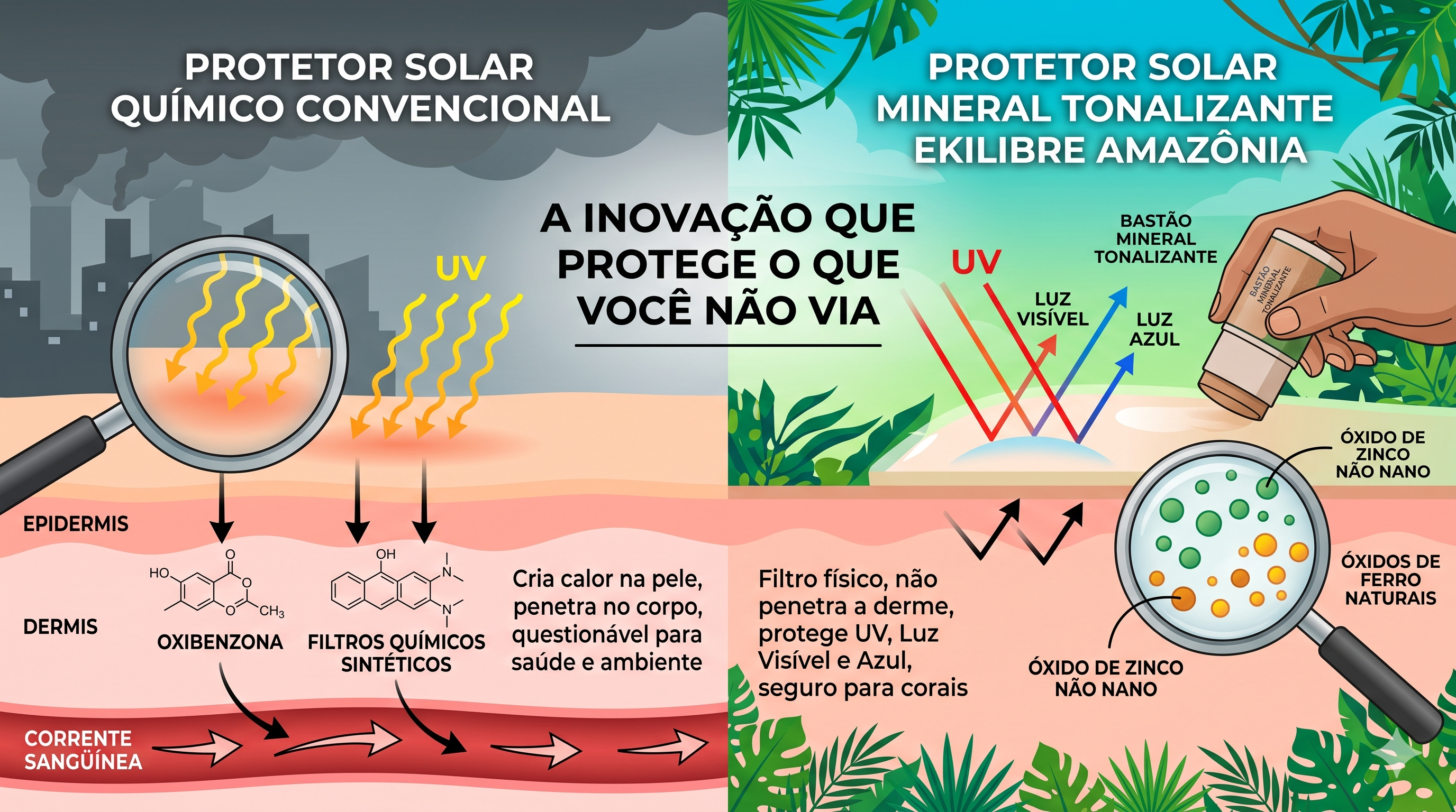 Protetor Solar Tonalizante em Bastão: A inovação mineral que protege o que você não via
