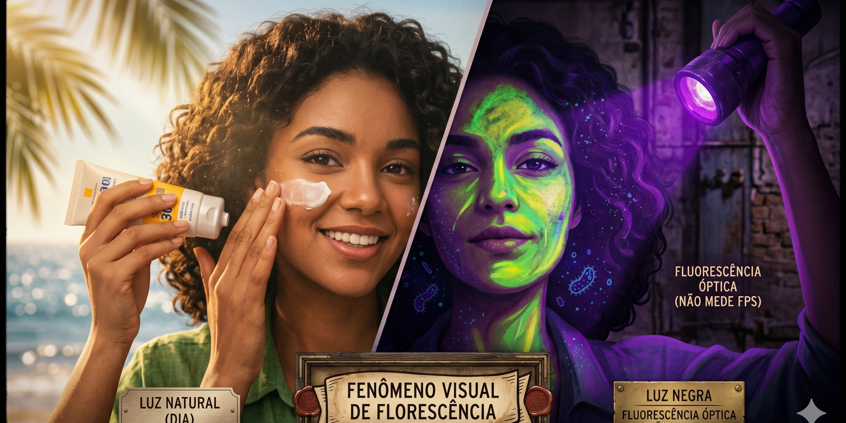 Luz de Wood e Dermascan testam protetor solar? A ciência (e a natureza) explicam