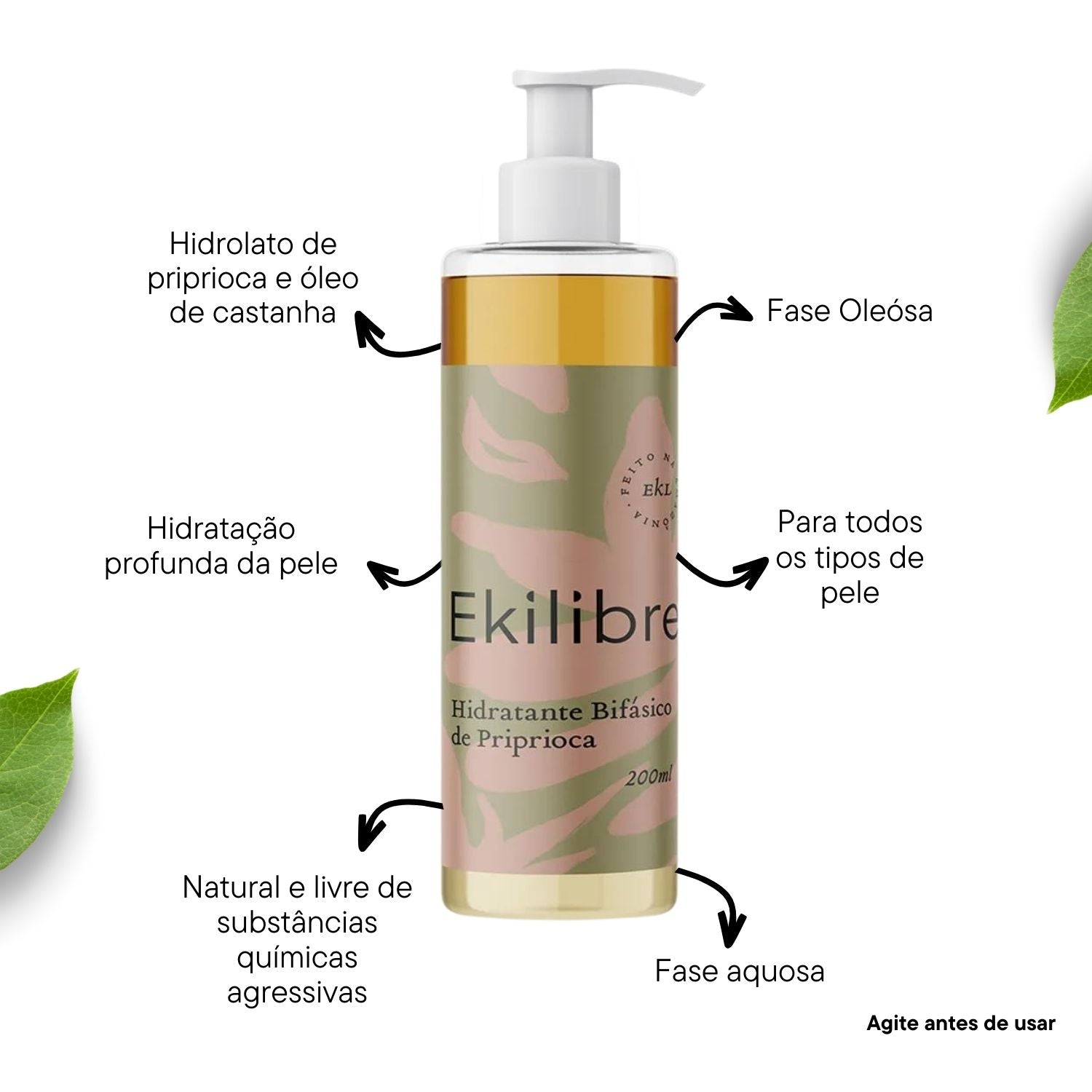 Hidratante Bifásico de Priprioca - 200ml