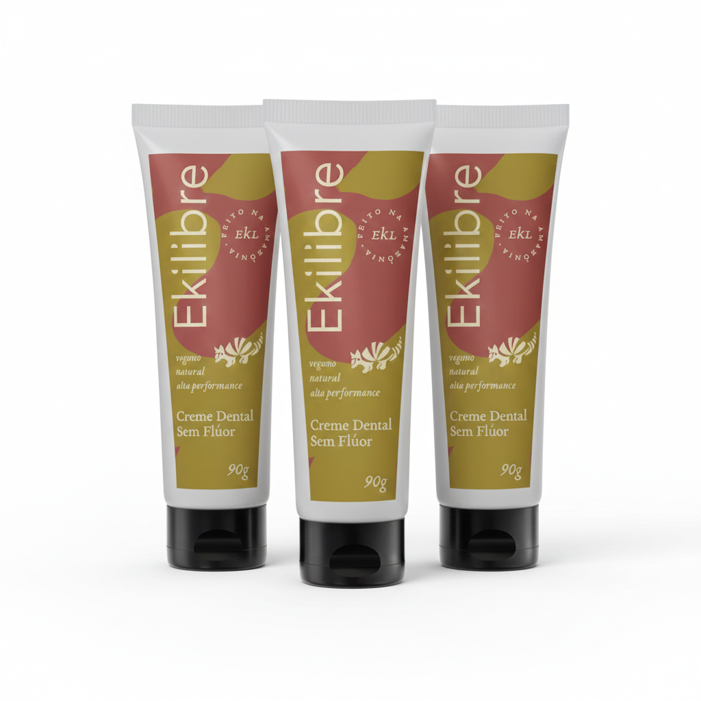 Combo 03 Cremes Dentais Sem Flúor - 90g