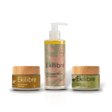 Combo Ritual de Autocuidado: Hidratante Bifásico de Priprioca + Creme Facial Noturno + Desodorante sem Alumínio