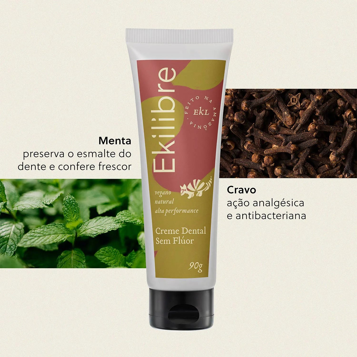 Combo 03 Cremes Dentais Sem Flúor - 90g