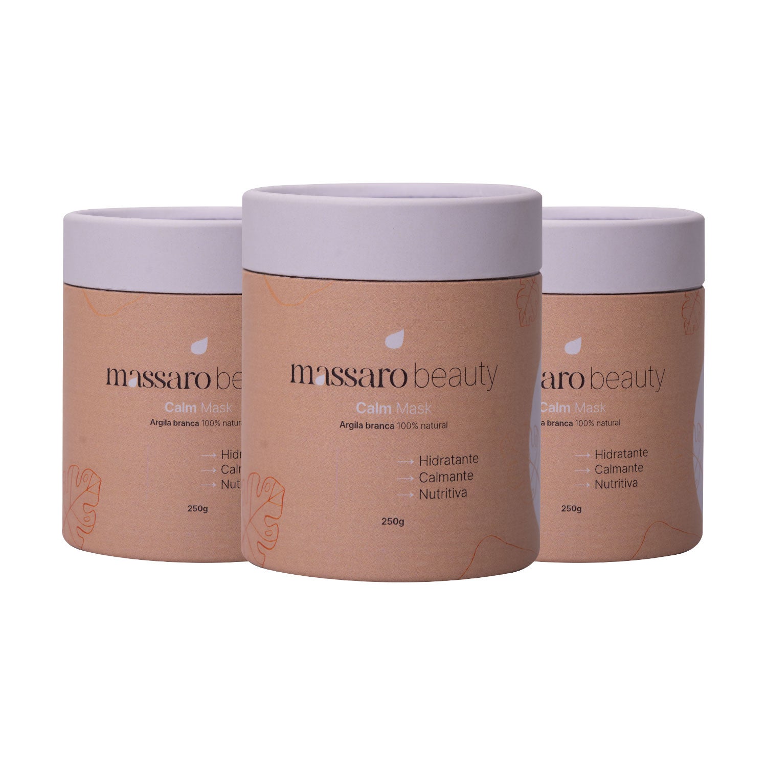 Combo 03 Argilas Branca Calm Mask