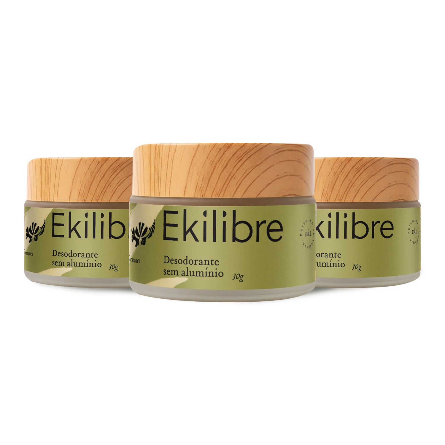 Combo 03 Desodorantes Sem Alumínio - 30g