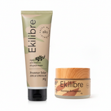 Combo Proteção da Pele - 01 Protetor Solar Físico Vegano + 01 Clareador de Manchas Manteiga de Cupuaçu