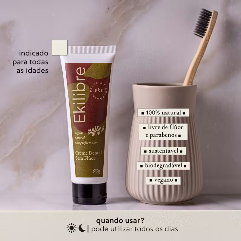 Creme Dental Sem Flúor - 90g